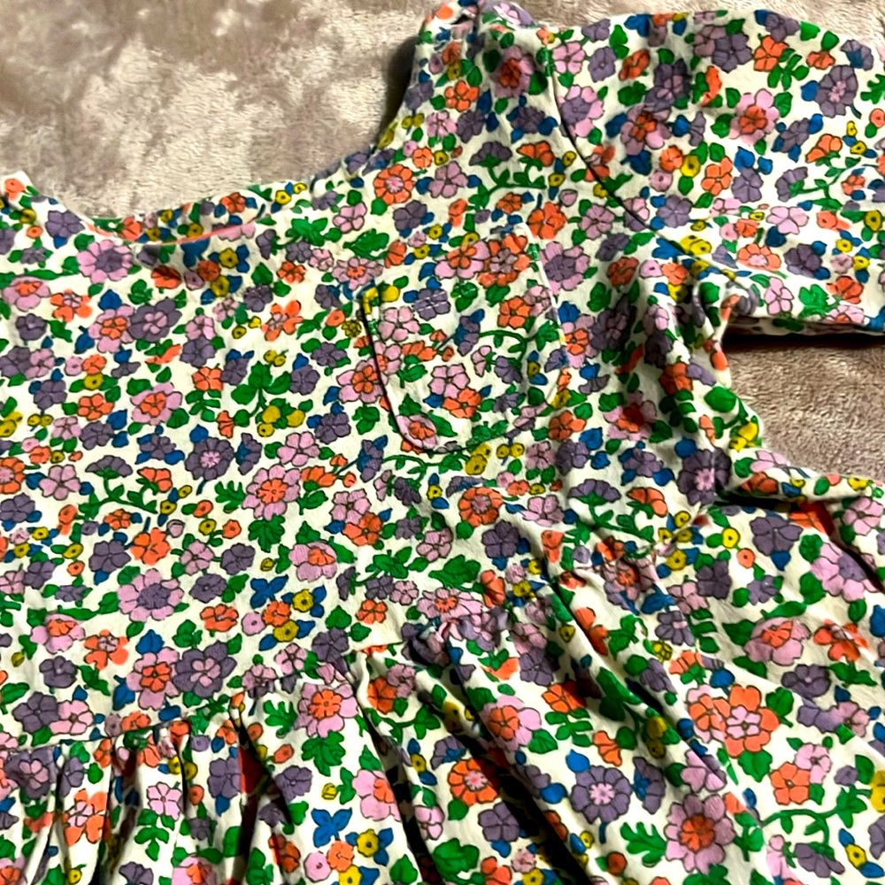 3 Mini Boden Floral Dress 2-3y - Picture 5 of 7